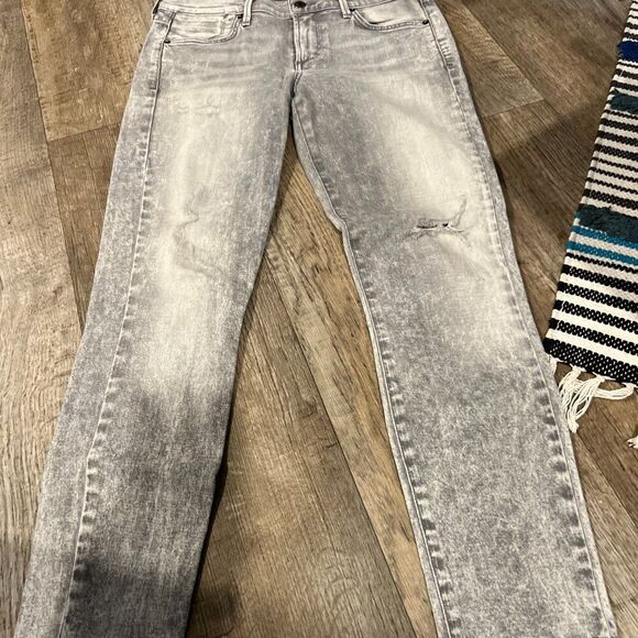 Agolde Colette Crop grey wash 28 - Picture 3 of 10